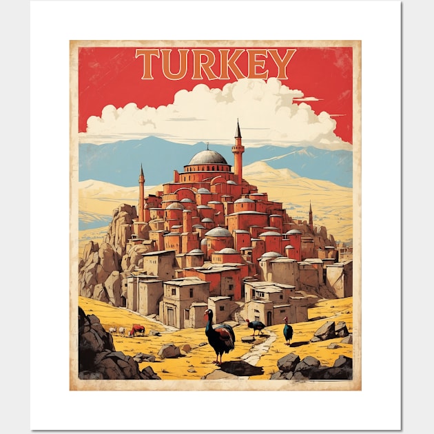 Ani Turkey Vintage Retro Travel Tourism Wall Art by TravelersGems